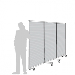 Separè autostabile ALA TRIO "alveolare" - cm 450x190h (3 elementi)