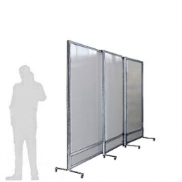 Separè autostabile MACRO SLIDE "alveolare" - cm 450x250h (3 elementi)