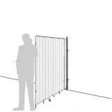 Separè a parete SPARTA LIGHT con superficie in plastica - cm 158x170h (4 elementi)  - Separè a parete SPARTA LIGHT con superficie in plastica - cm 158x170h (4 elementi) 