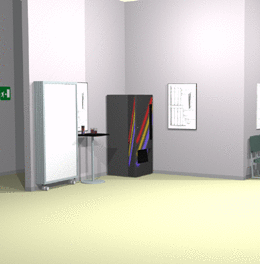 Separè a parete ALA ROLLER LIGHT "alveolare" - cm205x190h (2 elementi)