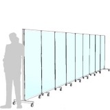 AR09A scheda prodotto - Separè autostabile ALA ROLLER Separè autostabile ALA ROLLER "vetroplastico" - cm 916x190h (9 elementi) - Separè autostabile ALA ROLLER