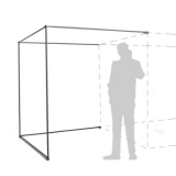 Box per tende di prosecuzione - cm 200x200x200h  - Box per tende di prosecuzione - cm 200x200x200h 