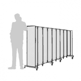 Separè autostabile CLIPPER ROLLER 30 - cm 282x140h (9 elementi)