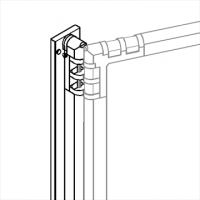 Separè a parete CLIPPER ROLLER LIGHT "feltro" - cm 394x201h (6 elementi)