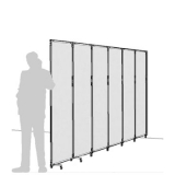 Separè a parete CLIPPER ROLLER LIGHT "laminato" - cm 394x201h (6 elementi) - Separè a parete CLIPPER ROLLER LIGHT 