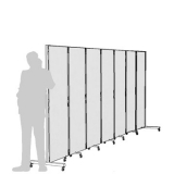 Separè autostabile CLIPPER ROLLER "laminato" - cm 471x193h (7 elementi) - Separè autostabile CLIPPER ROLLER 