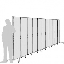 Separè autostabile CLIPPER ROLLER "laminato" - cm 731x193h (11 elementi)