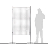 Pannello espositivo EXPO'  "griglia" con basi tonde - cm 110x200h - Pannello espositivo EXPO'  