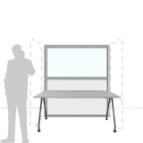 Pannello divisorio MACRO.OFX "finestrato laminato" - cm 160x180h - Pannello divisorio MACRO.OFX 