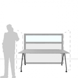 Pannello divisorio MACRO.OFX "finestrato laminato" - cm 180x140h