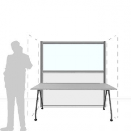 Pannello divisorio MACRO.OFX "finestrato laminato" - cm 180x180h