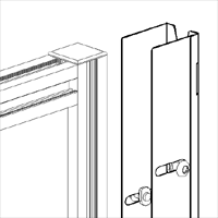 Ancoraggio a parete continuo - cm 250h