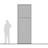 Pannello divisorio MACRO "feltro" con traversa - cm 100x300h  - Pannello divisorio MACRO 