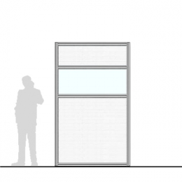 Pannello divisorio MACRO "finestrato alveolare" - cm 150x250h 