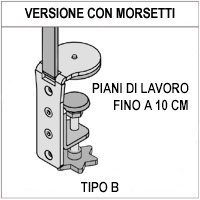 Schermo parafiato ONDESK FRONT OFFICE per front office - cm 125x75h  con morsetti tipo B