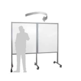 Lavagna dittico pieghevole su ruote MACRO LAVAGNA "bianca"  - cm.200x200h  - Lavagna dittico pieghevole su ruote MACRO LAVAGNA 