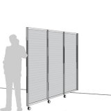 Separè a parete su ruote MACRO R. L. GRIGLIA - cm 326x212h (3 elementi) - Separè a parete su ruote MACRO R. L. GRIGLIA - cm 326x212h (3 elementi)