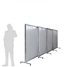 Separè autostabile MACRO SLIDE "alveolare" - cm 600x200h (4 elementi)