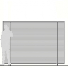 Schermo mobile su ruote MACRO VELA "alveolare" - cm 300x200h 