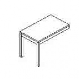 Tavolo multifunzionale collegabile con struttura metallica cm 100.